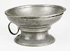 rare early 19th c American pewter spittoon signed ﾓSavage Midd CTﾔ (William Savage- Middletown, CT), ca 1830, two part, dia 6ﾔ, ht 3ﾔ