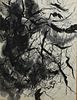Arthur Kelly David Healy (VT 1902-1978) Black abstraction  ink on paper 22 x 28" signed lower right