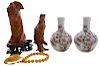 Mixed Lot of Yew Wood Figures and