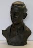 PIRAINO, Pietro. Bronze Bust of a Man.