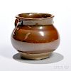 Small Russet Jar 撇口球形撇口褐陶小罐，高2.75英寸，中国宋代