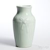Celadon-glazed Porcelain Vase 青瓷象腿瓶,高9英寸,中国