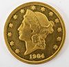 1904-S $20 Liberty Head Gold Piece