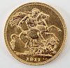 1911 English George V Gold Sovereign