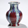 Flambe-glazed Vase 铁红釉花瓶，高8英寸，乾隆款,中国