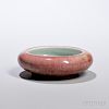 Peachbloom-glazed Brush Washer 桃红色水洗,直径4.625英寸,18/19世纪,中国
