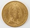 1913 Netherlands Gold 10 Gulden