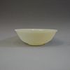 ANTIQUE CHINESE CARVED JADE BOWL - QING DYNASTY