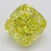 5.53 ct, Natural Fancy Vivid Yellow Even Color, VVS2, Cushion cut Diamond (GIA Graded), Appraised Value: $973,200 