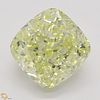 3.81 ct, Natural Fancy Light Yellow Even Color, IF, Cushion cut Diamond (GIA Graded), Appraised Value: $84,600 