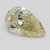 2.01 ct, Natural Fancy Light Brownish Yellow Even Color, VVS2, Pear cut Diamond (GIA Graded), Appraised Value: $28,400 
