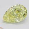 2.03 ct, Natural Fancy Yellow Even Color, VS1, Pear cut Diamond (GIA Graded), Appraised Value: $59,000 
