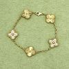 Van Cleef & Arpels 18k Alhambra Bracelet 5 Motif
