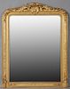 Louis Philippe Gilt and Gesso Overmantel Mirror, c