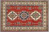 Uzbek Kazak Carpet, 4' 1 x 5' 10