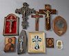 Group of Ten French Religious Items, 20th c., cons