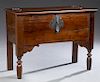 French Carved Walnut Coffer, 20th c., the rectangu
