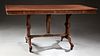 Unusual American Carved Walnut Telescoping Table,