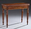 French Louis Philippe Carved Mahogany Games Table,