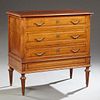 French Louis XVI Style Carved Walnut Commode, 20th