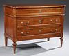 French Louis XVI Style Carved Cherry Commode, 19th