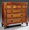 English Carved Mahogany Manor House Chest, 19th c.