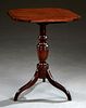 English William IV Carved Mahogany Tilt Top Table,