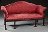 English Chippendale Style Carved Mahogany Settee,