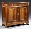 French Louis XVI Carved Walnut Sideboard, 19th c.,