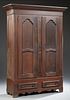 American Victorian Carved Walnut Armoire, late 19t