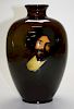 Rookwood Standard Glaze 1896 787 C bulbous form vase with old master style portrait decoration by Matthew Daly 11.5" x 8"