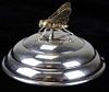 Sterling silver domed honey pot lid with gold wash bee. 1.5 troy oz.
