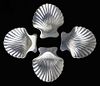 Tiffany & Co sterling silver scallop shell salt dishes. 4.4 troy oz.