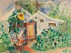 Boris Izrailovich Anisfeld, (Russian, 1879–1973), Garden Home, 1921