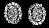 3.28 CTW Diamond Cluster Earrings