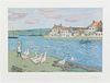 * Alfred Sisley, (French, 1839-1899), Bords des Riviere - Les Oies (from L'Album d'estampes originales de la Galerie Vollard), 1