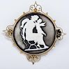 Victorian Cameo Pin in 10K Frame