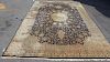 Large and Finely Woven Antique Kirman Carpet.