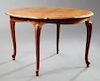 French Louis XV Style Parquetry Inlaid Cherry Dini