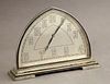 Art Deco Silvered Metal Mantel Clock, c. 1940, by