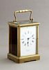 English Brass Carriage Clock, early 20th c., retai