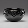 LuAnn Tafoya (Santa Clara, b. 1938) Carved Blackware Pottery Bowl