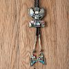 Roy Laht (Zuni, 20th century) Inlaid Knifewing Bolo Tie with Matching Tips