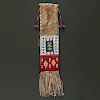 Sioux Beaded and Quilled Hide Tobacco Bag From the Collection of Monroe Killy (1910-2010)