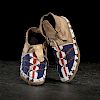 Sioux Beaded Hide Moccasins from the Monroe Killy (1910-2010) Collection