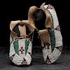 Cheyenne Beaded Hide Moccasins From an Important Denver, Colorado Collector