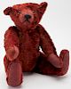Antique Red Mohair Teddy Bear