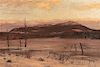 William Preston Phelps (American, 1848-1923)      Winter Landscape with a Lone Fox