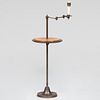 Contemporary Bronze and Walnut Lamp Table