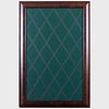 Christian Dior Stained Wood Framed Baize and Ribbon Bulletin Board